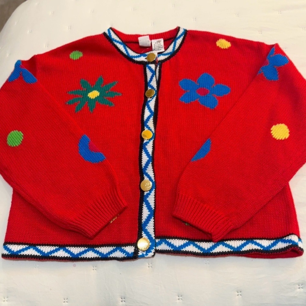 Clifford and Wills Vintage Cardigan Size XL Red